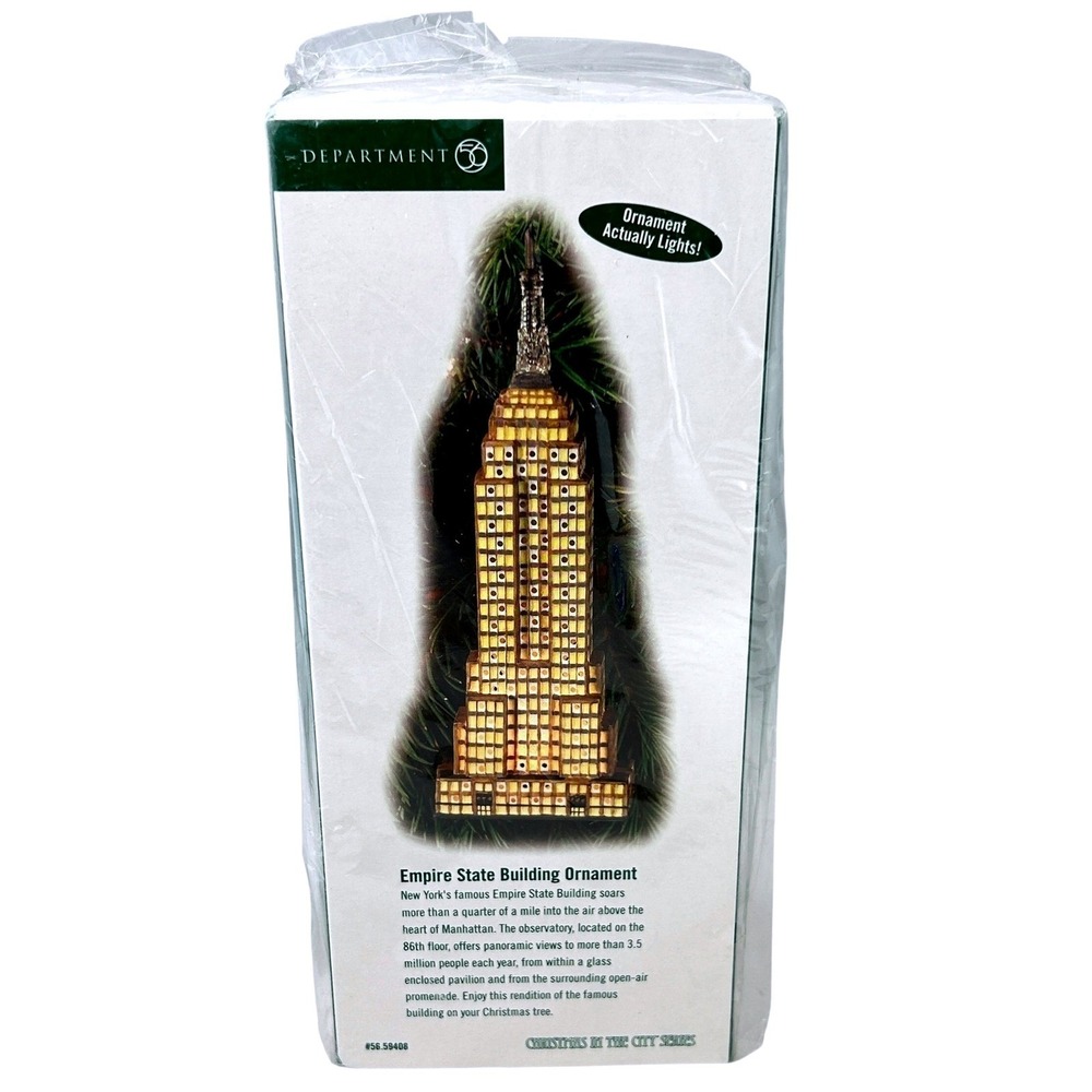 Department 56 Empire State Building Ornament Lights Christmas in the City Series